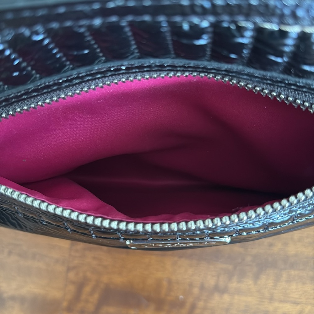 Coach Poppy Black Patent Leather Quilted Tote Bag - Picture 6 of 12